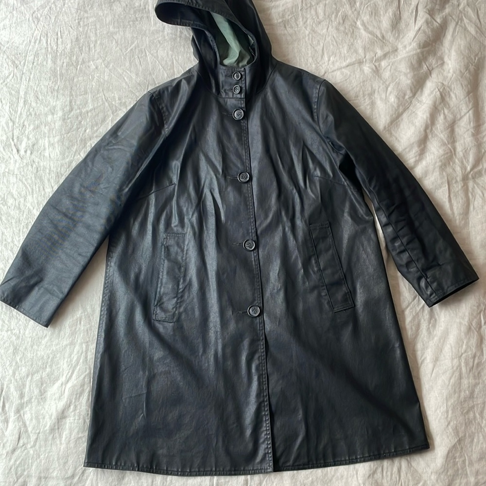M0851 Women’s Rubberized Cotton Rain Coat
